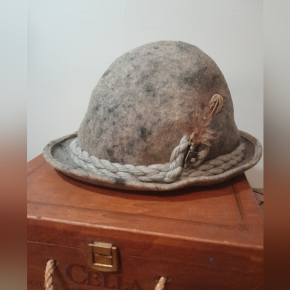 Authentic Handmade Tyrolean style felt hat, size 57 - Picture 5 of 12